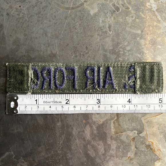 U.S. AIR FORCE embroidered tape patch - Vintage - Picture 10 of 10